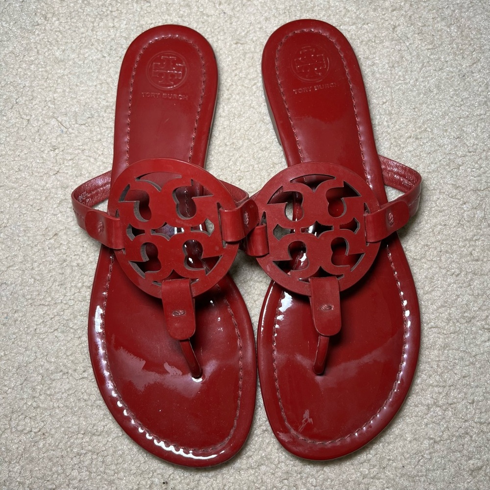 Tory Burch Miller Sandal Patent Leather